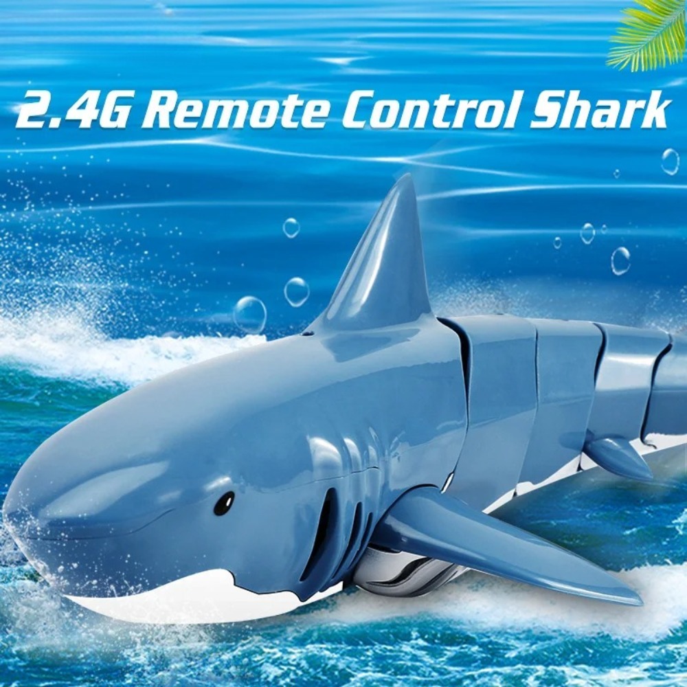 Rc Boat - Barco Tiburón Eléctrico Realista con Control