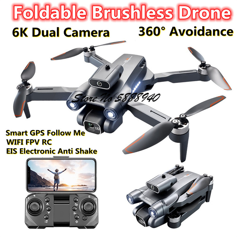 Drone S1S Rc Quadcopter - Dron Plegable con Control Remoto, Flujo