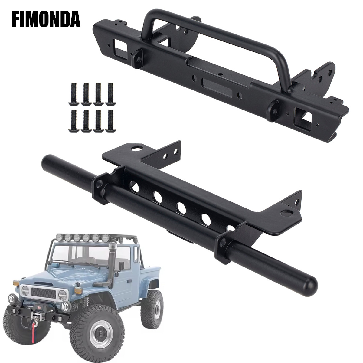 Parachoques delantero de metal - Rc Rock Crawler reseña y precio