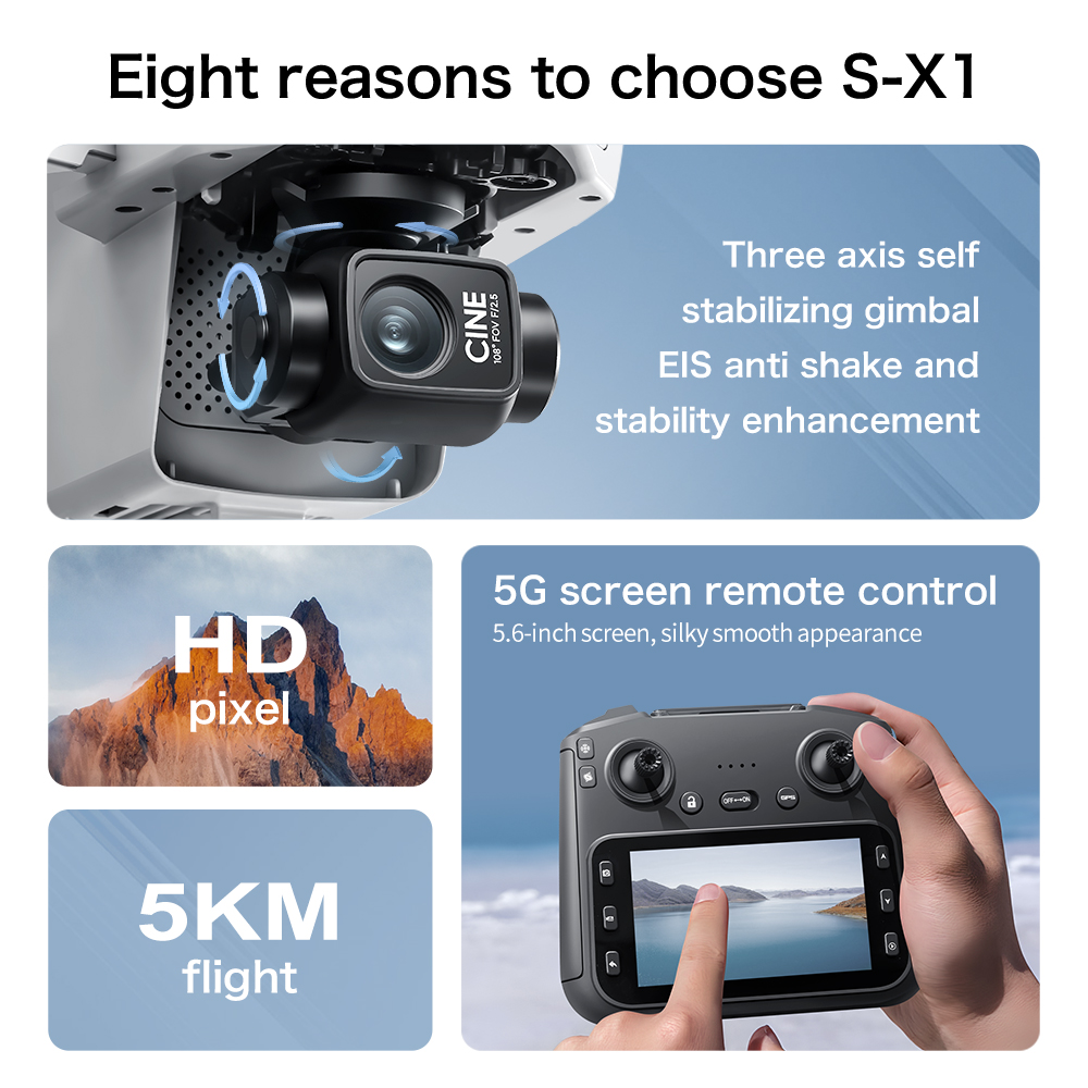 Dron Original S-X1 8K HD Profe - Drone X1 Rc reseña y precio