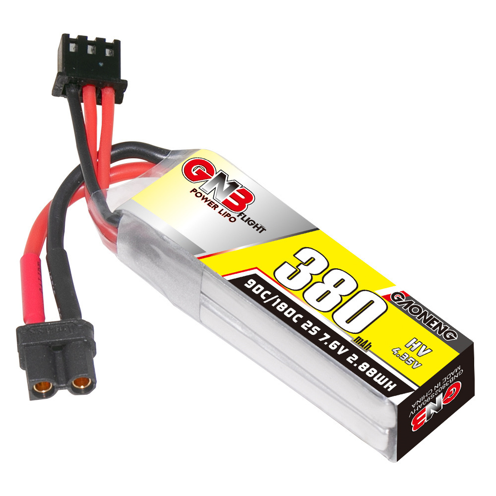 Batería Lipo GNB 2S 7,6 V 380m - Drone Rc Race reseña y precio