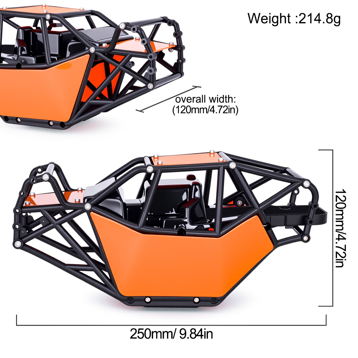 Carcasa de nylon para roll cag - Rc Rock Crawler reseña y precio