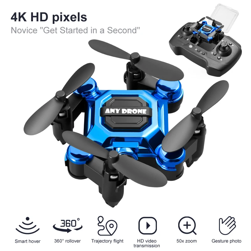 Cámara 4K HD RC Drone Fold Con - Drone Smart Rc reseña y precio